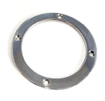 1962 Ford Floor Shifter Ring, Polished Aluminum, C2AZ7262A, 5.5 " Across. Fixed Price $20.00.