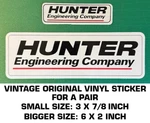 Hunter Engineering Company - Vintage Original Vinyl Decal Sticker Automotive. Fixed Price $9.50.