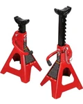 Big 2 Ton (4,000 Lbs) Torin Double Locking Steel Jack Stands, Red, Pack. Fixed Price $34.00.