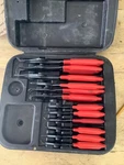 Matco Tools Usa MST250 12PC Snap Ring Retaining Clip Pliers Set, Red. Fixed Price $170.00.