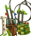 Mario Kart Hot Wheels Circuit Track Lot Goomba Tower Finish Line Ramps Spinner. Fixed Price $19.95.