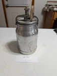 Vintage Aluminum Industrial Pressure Oiler Can W/ Clamp Lid & Hose Nozzle Farm. Fixed Price $23.99.