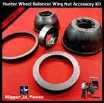 Hunter Wheel Balancer Wing Nut Cups, Rubber Rings & Pressure Accessory Kit. Fixed Price $99.00.