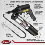 Grease Gun With Quick Release Coupler, 6000 Psi Professional Heavy Duty 14 Oz. Fixed Price $49.77.