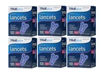 Trueplus Universal Twist Top 30 Gauge 600 Lancets - Box 100. Fixed Price $15.75.