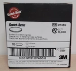 3M Scotch-brite Hook & Loop Disc 07450 Aluminum OXIDE-4 Coarse- Box Of 10. Fixed Price $47.00.