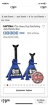 2 Jack Stands For Oil Change Car Repair. Fixed Price $70.00.