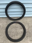 Original Hoffman Skid Mark Bmx Tires Set Bike Mid School 20X1.95. Fixed Price $90.00.