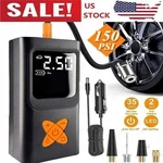 Tire Inflator Car Air Pump Compressor Electric Portable Auto 12V Volt 150 Psi Us. Fixed Price $14.99.