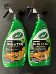 2X Turtle Wax Bug And Tar Remover 16 Oz Powerful Stain Fighter Cleaner. Fixed Price $14.23.