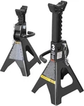 Torin 3 Ton (6,000 Lbs) Capacity Double Locking Steel Jack Stands, 2 Pack, Bl.... Fixed Price $58.19.