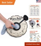 Pocket-sized Eco-friendly Travel Clothes Washer 6.7L Capacity, Solar-heated. Fixed Price $80.54.