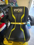 Ryobi Z30LI 80V Zero Turn Mower Seat Including Armrests 997000053. Fixed Price $250.00.