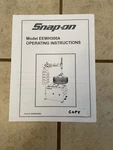 Snap Tire Machine Instruction Manual EEWH300A. Fixed Price $15.85.