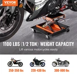 Vevor Motorcycle Lift, 1100 Lbs Atv Scissor Jack With Dolly. Fixed Price $107.90.