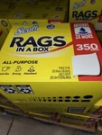 Kimberly-clark Scott 75650 Rags In Box, White (350 Towels) Pack 1750 Total. Fixed Price $144.97.