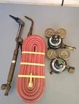Craftsman Oxy-acetylene Torch Kit With Gauges, Hose, Handle Used. Fixed Price $116.00.