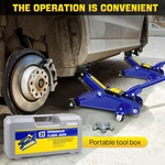 Hydraulic Trolley Floor Jack 2 Ton Lift With Carry Case Steel Handle Profile. Fixed Price $122.90.