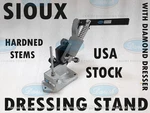 Sioux 1713 Seat Stone Dressing Stand With Diamond Dresser .75 Carat Usa. Fixed Price $95.00.