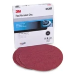 3M 01261 Red Abrasive Hookit Disc, 6", P80 Grit, 50 Per Box. Fixed Price $67.04.