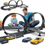 Kids Toy-electric Powered Slot Car Race Track Set Boys Toys For 6 7 8-12 Years. Fixed Price $37.39.