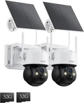 Zosi 2.5K 4MP Wireless Battery Security Camera Outdoor Solar Ptz 2-WAY Talk 32GB. Fixed Price $93.49.