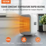 Vevor Portable Electric Space Heater With Thermostat, 1000W 1500W 2-LEVEL Adjust. Fixed Price $37.46.