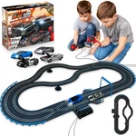 Electric Slot Race Track Set W/ 4 Cars Remotes Lap Counter Age 8 - 12 Boys. Fixed Price $44.75.