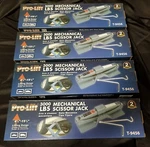 (4) Pro-lift T-9456 Grey Scissor Jack 3000 Lb. Capacity Set Of. Fixed Price $70.00.