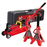 T82001S Torin Hydraulic Trolley With Jack Stands Case Red Ton. Fixed Price $145.70.