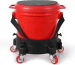 5 Gallon Car Wash Bucket Kit With Rolling Dolly & Grit Trap - Red/black. Fixed Price $123.99.