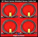 (4) New Hunter Alignment System Sensor Set, 20 Black Shielded Usa. Fixed Price $375.00.