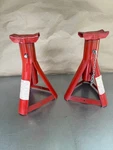 Vintage Pair Of Sears Adjustable Jack Stands 3500 Pounds Capacity Each U.s.a. Fixed Price $45.00.