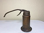 Vintage Plews Copper Greaser/ Oil Can - Flexible Spout Lever Mechanism. Fixed Price $13.00.