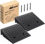 Rubber Curb Ramps 7.5 Inch Rise Height Heavy Duty Threshold Nilight. Fixed Price $95.99.