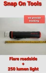 Snap On Tools Flare Roadside + Light Hazard Battery Operated Pouch New!!!!. Fixed Price $64.95.