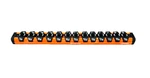 Snap-on Tools New Orange 1/4 Sae Lock-a-socket Magnetic Rail Organizer LAS14SO. Fixed Price $79.99.