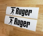 Ruger Engine Hoist Cherry Picker Crane Decals Sticker 8X2.75" Gloss Black Fast. Fixed Price $18.50.