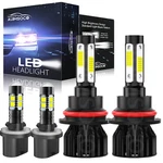 Led Headlights High/low + Fog Bulbs Ford Mustang Gt Svt Cobra 1994-04. Fixed Price $49.99.